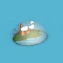 商务.旅游景点lowpoly设计风格——东怡岛旅游ppt模板——图文