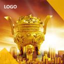 商务.金色PPT模板7