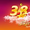 商务.花朵蝴蝶三八妇女节PPT模板