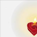 商务.动态红心蜡烛教师节PPT模板