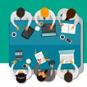 商务.企业宣传产品介绍公司介绍-办公扁平风-绿松石兰——图文