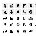 论文答辩.03答辩PPT模板.备用图标.纯黑商务类UI图标ppt素材