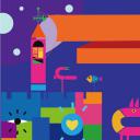 卡通儿童.静态.4多彩卡通学校设计模板