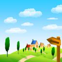 卡通儿童.静态.75.清爽的春天PPT模板