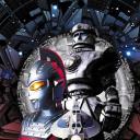 赛文奥特曼 空中飞舞的大铁块