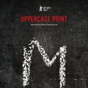 大写的印刷体.海报