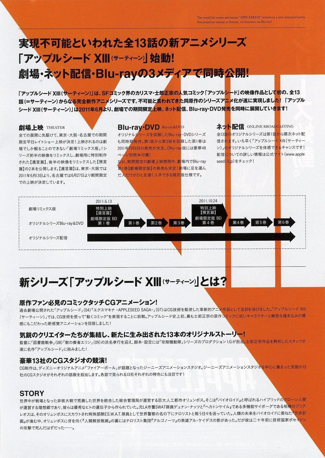 苹果核战记XIII的海报-正式海报