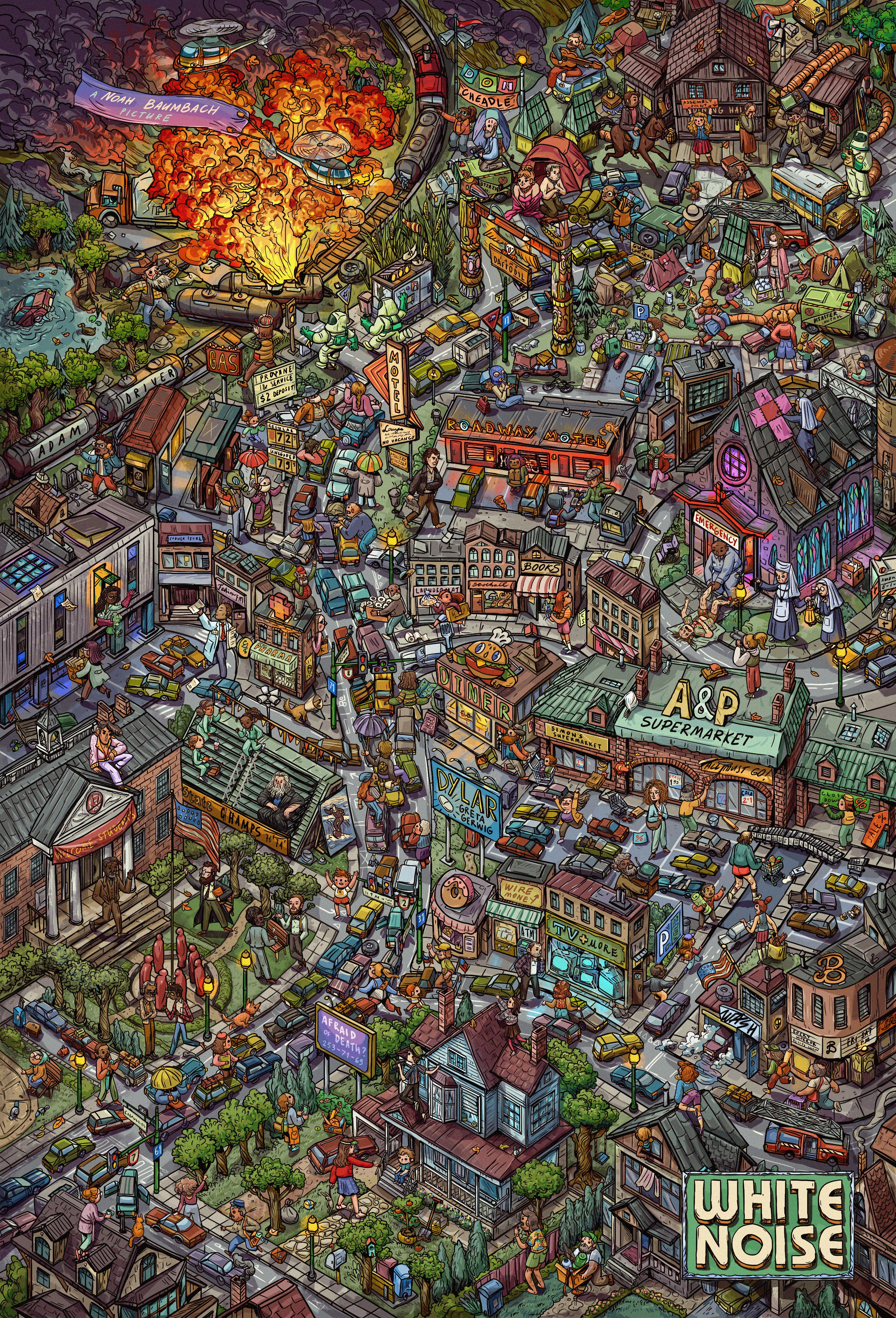 白噪音的海报-预告海报 美国