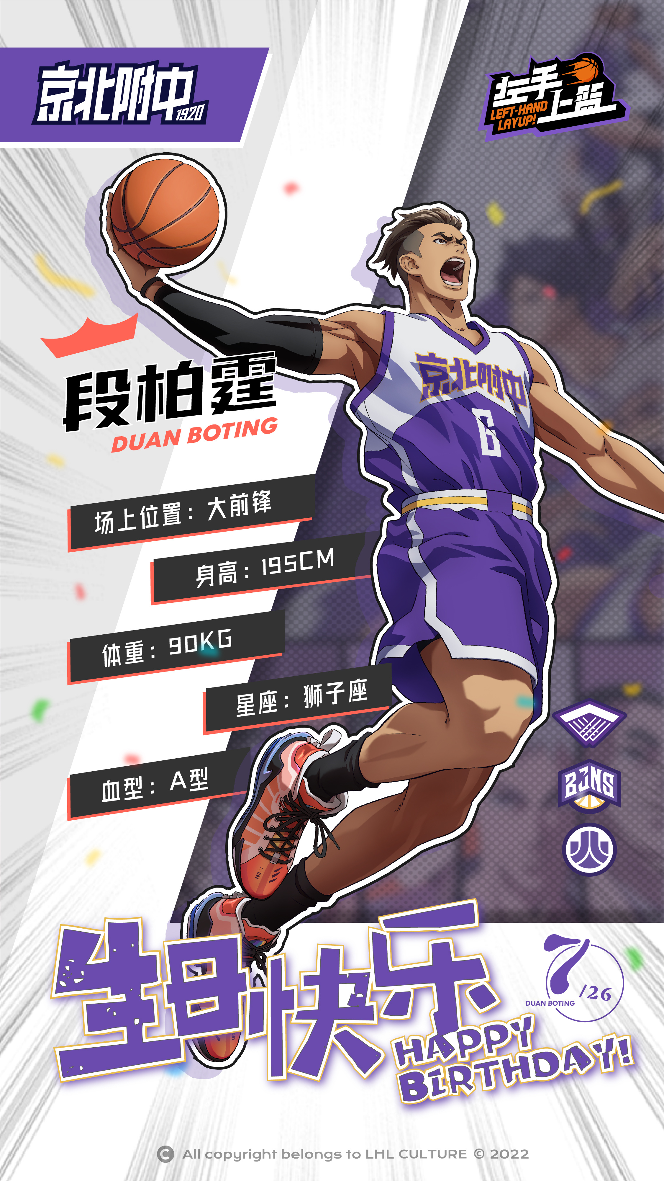 左手上篮的海报-角色海报 中国大陆