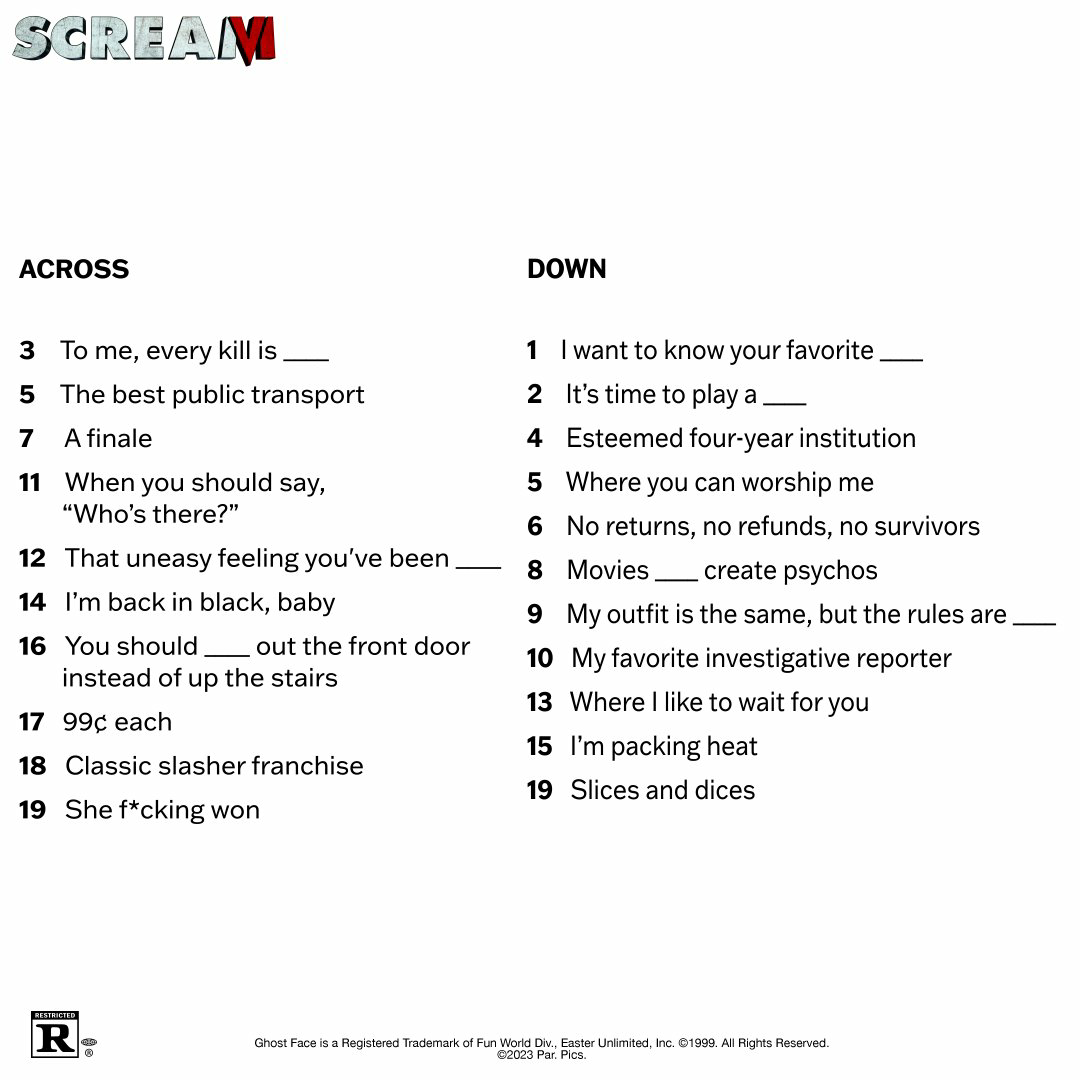 惊声尖叫6的海报-预告海报 美国