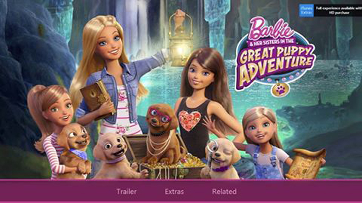 芭比姐妹之狗狗大冒险的海报-正式海报