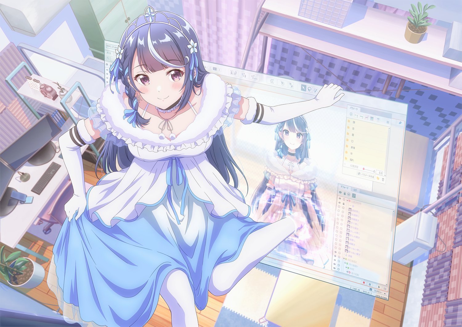 身为VTuber的我因为忘记关台而成了传说的海报-预告海报