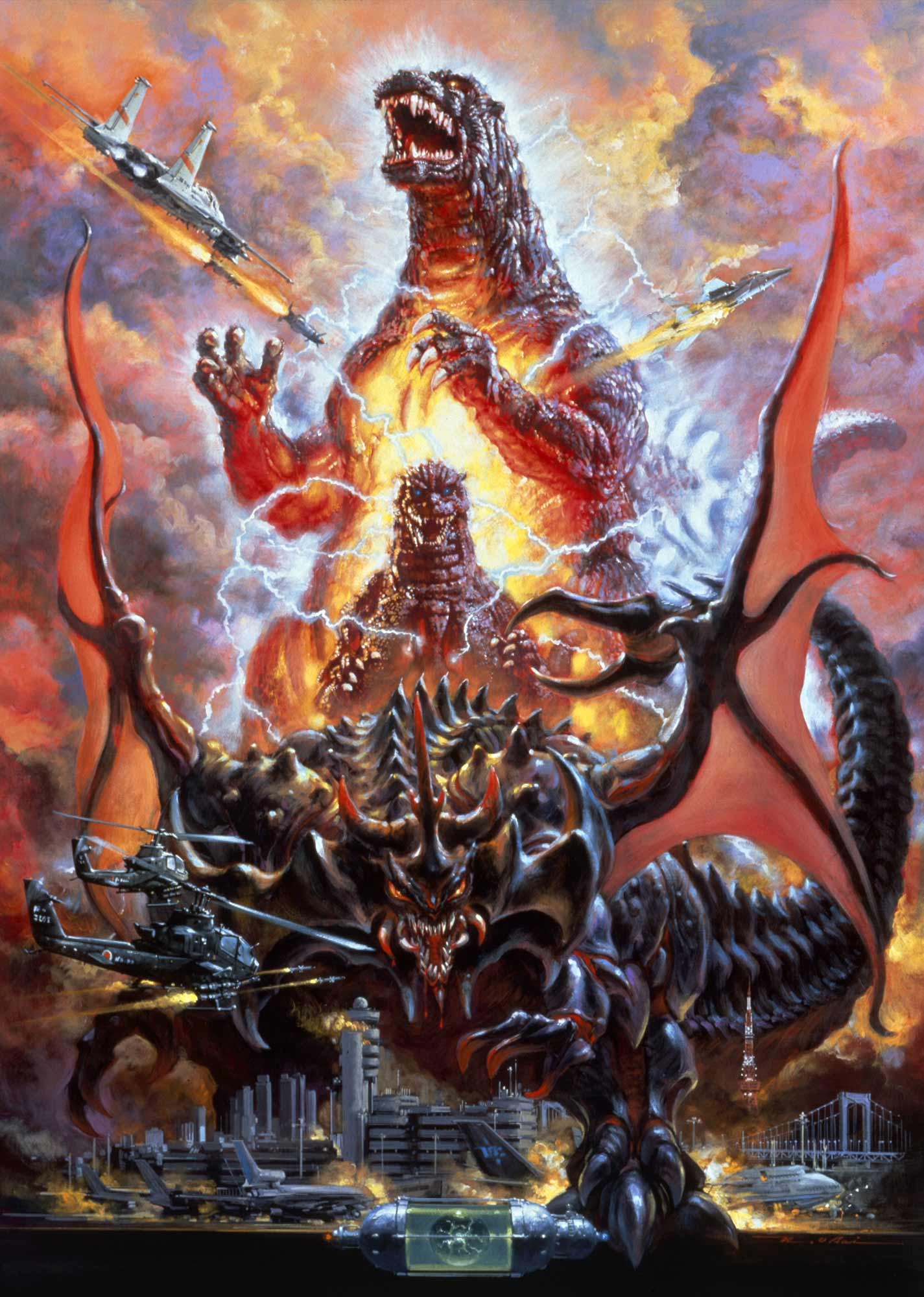 哥斯拉VS戴斯特洛伊亚的海报-正式海报