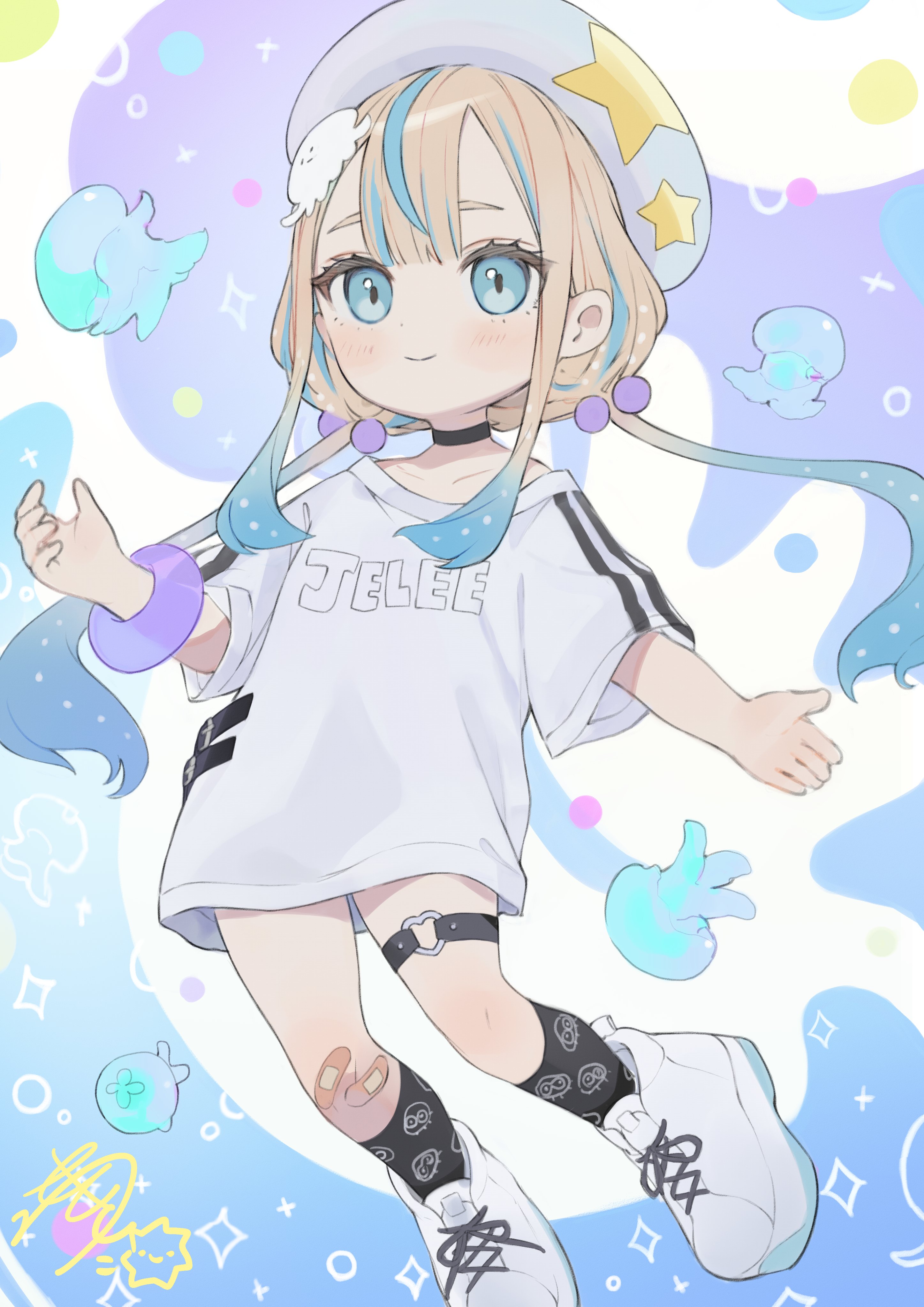 夜晚的水母不会游泳的海报-其他海报