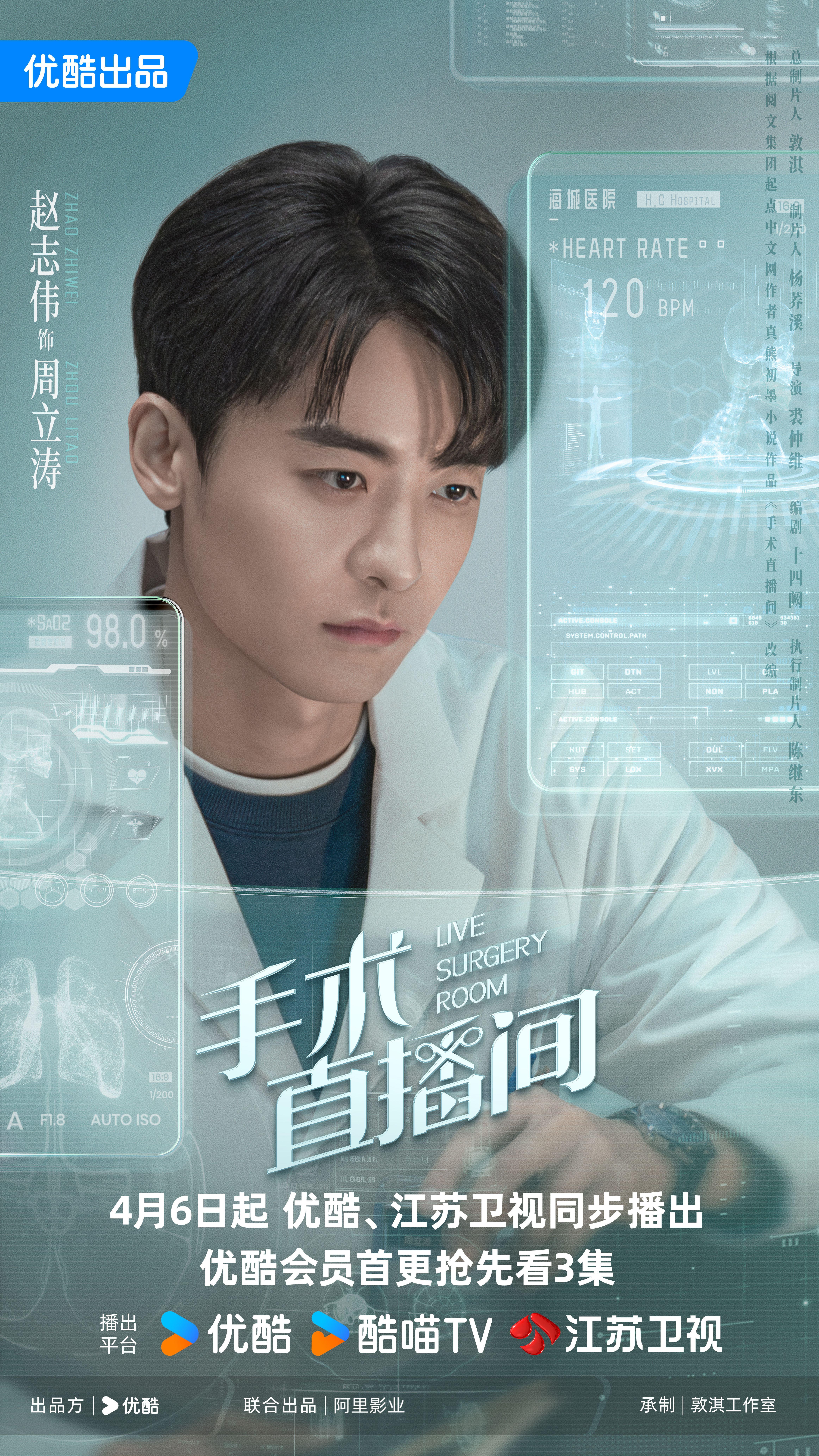 手术直播间的海报-角色海报