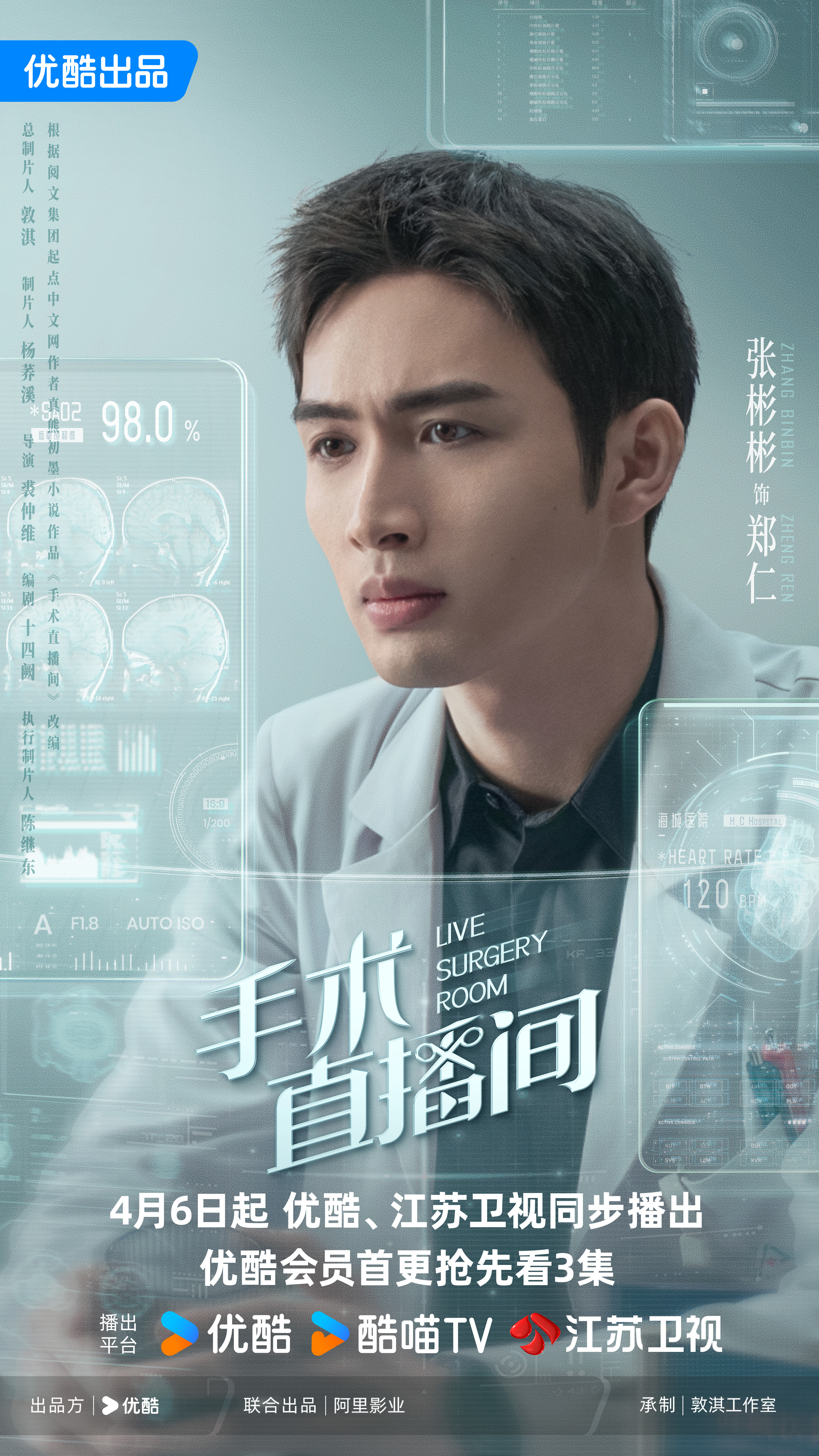 手术直播间的海报-角色海报