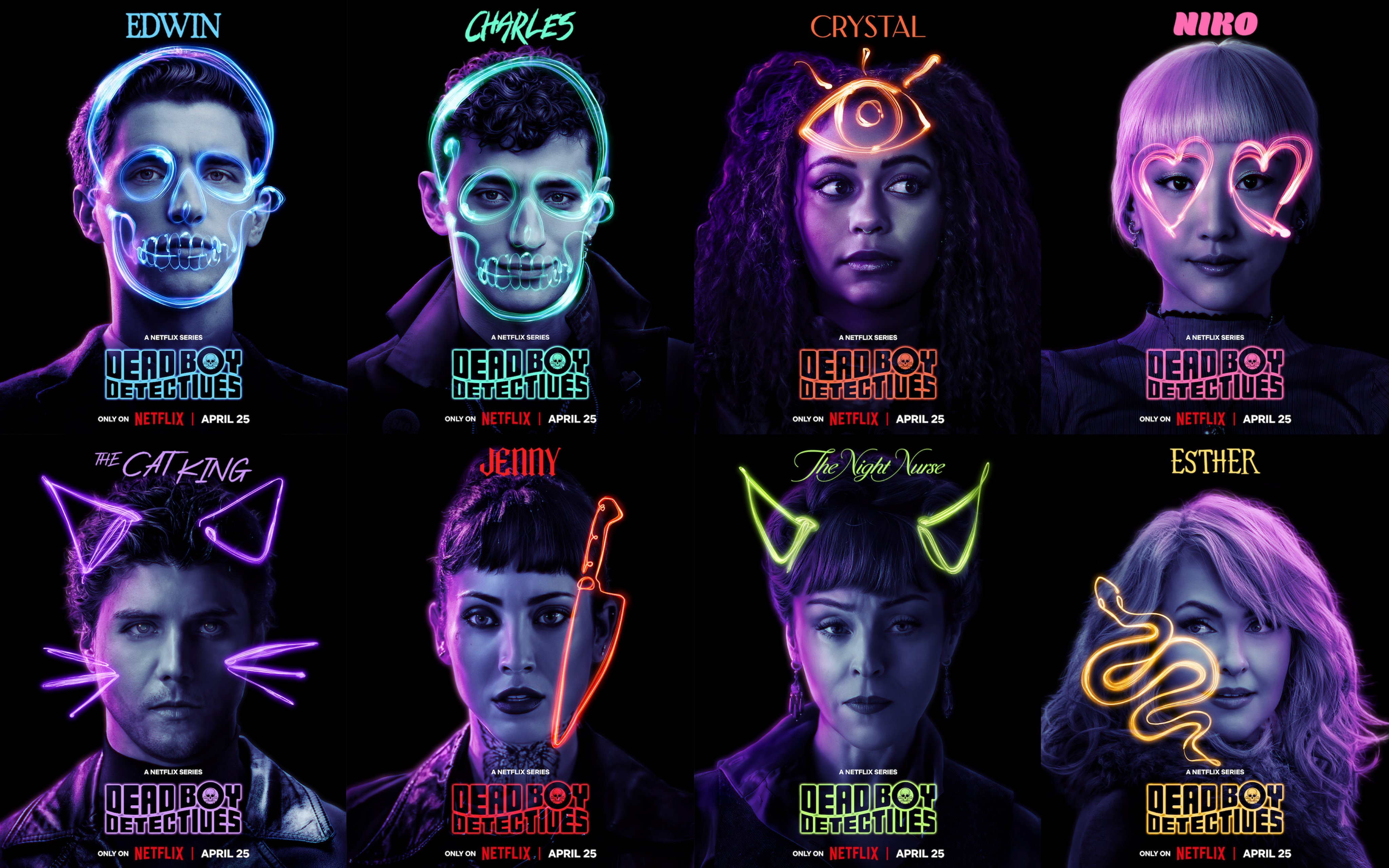 死亡男孩侦探社的海报-角色海报