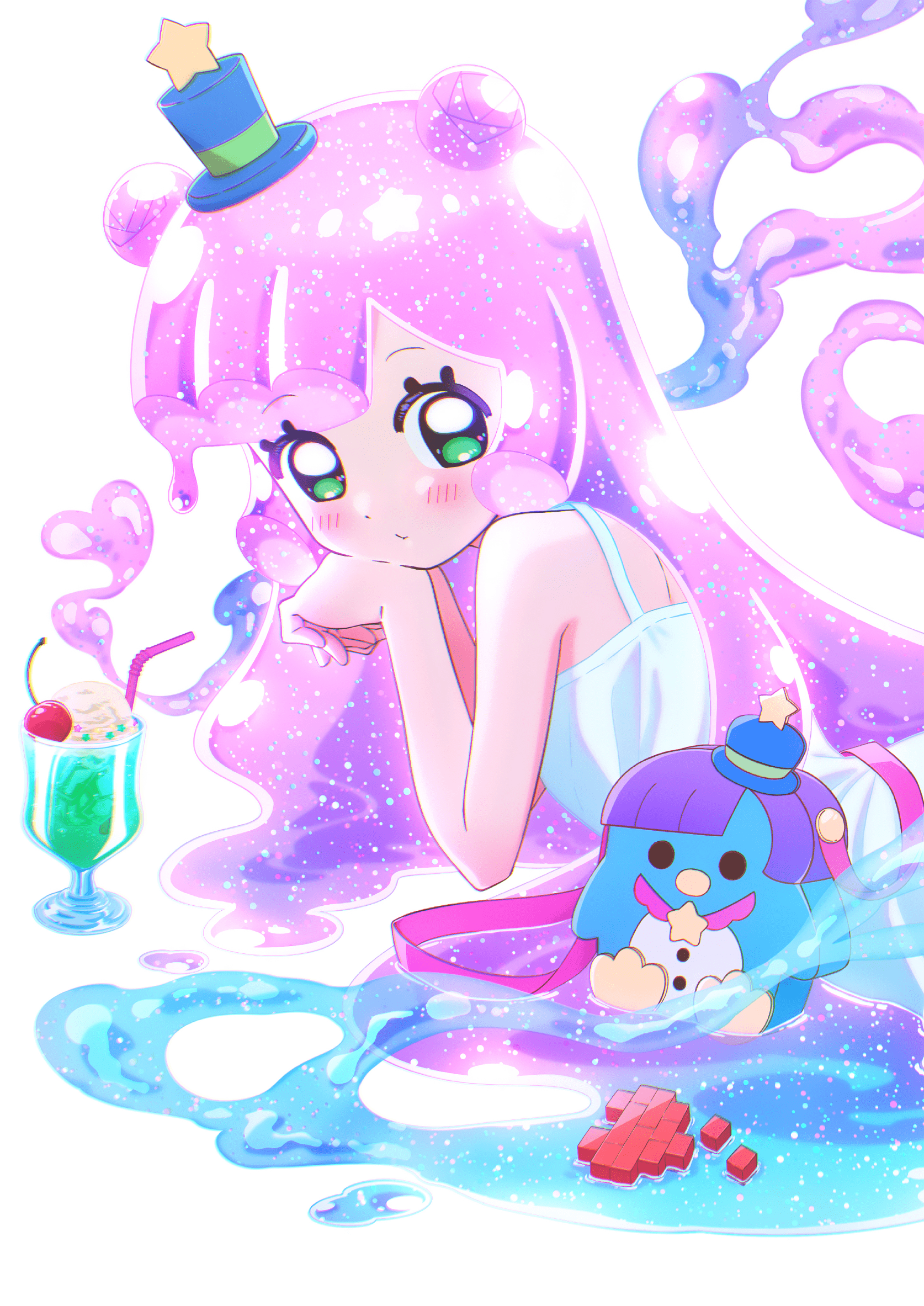 可爱史莱姆噗尼露的海报-预告海报