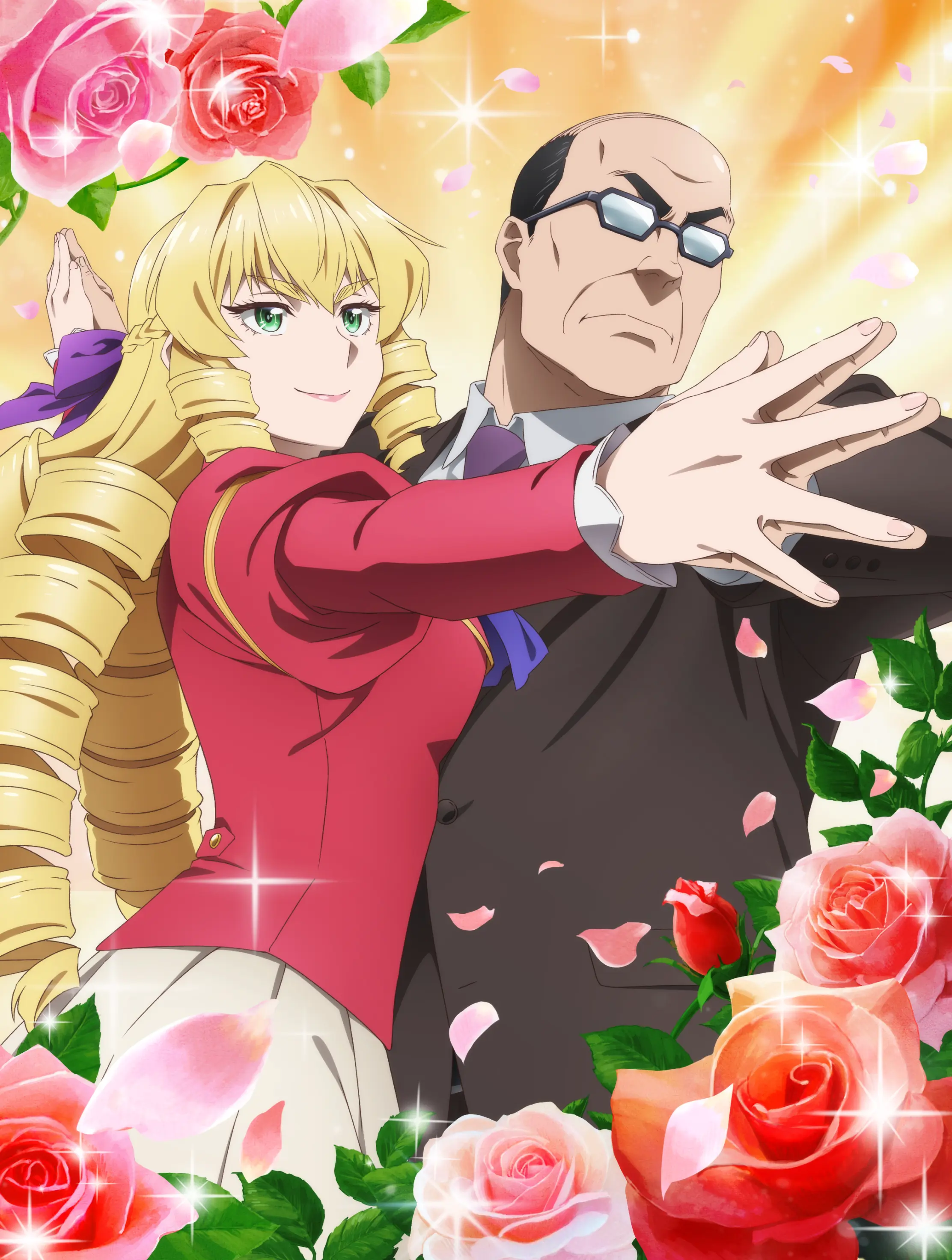 中年大叔转生反派千金的海报-预告海报