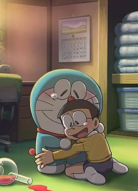 哆啦A梦生日SP：大雄，再见！哆啦A梦要回未来了……的海报-正式海报