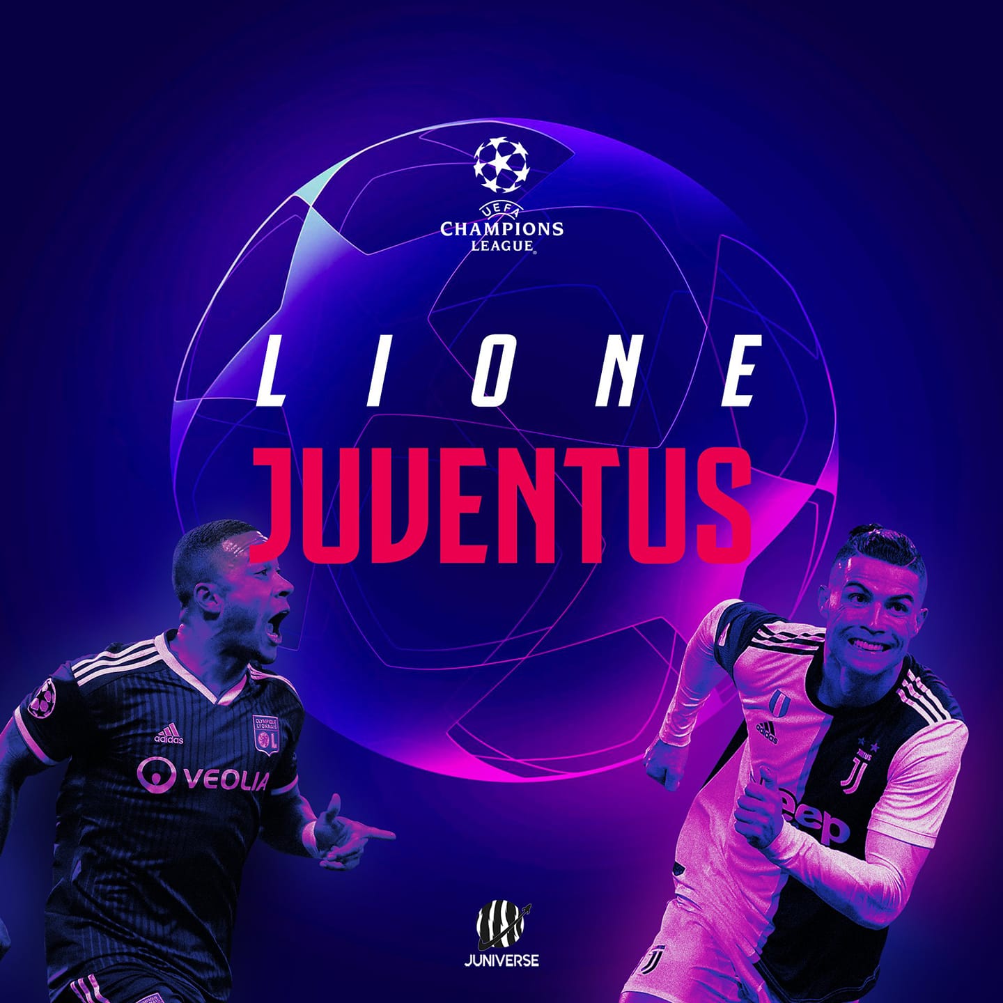 Lyon vs Juventus的海报-预告海报 意大利