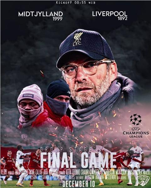 FC Midtjylland vs Liverpool的海报-正式海报