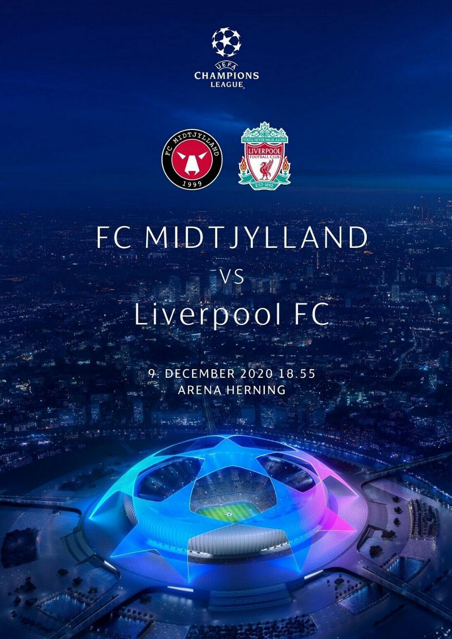 FC Midtjylland vs Liverpool的海报-正式海报