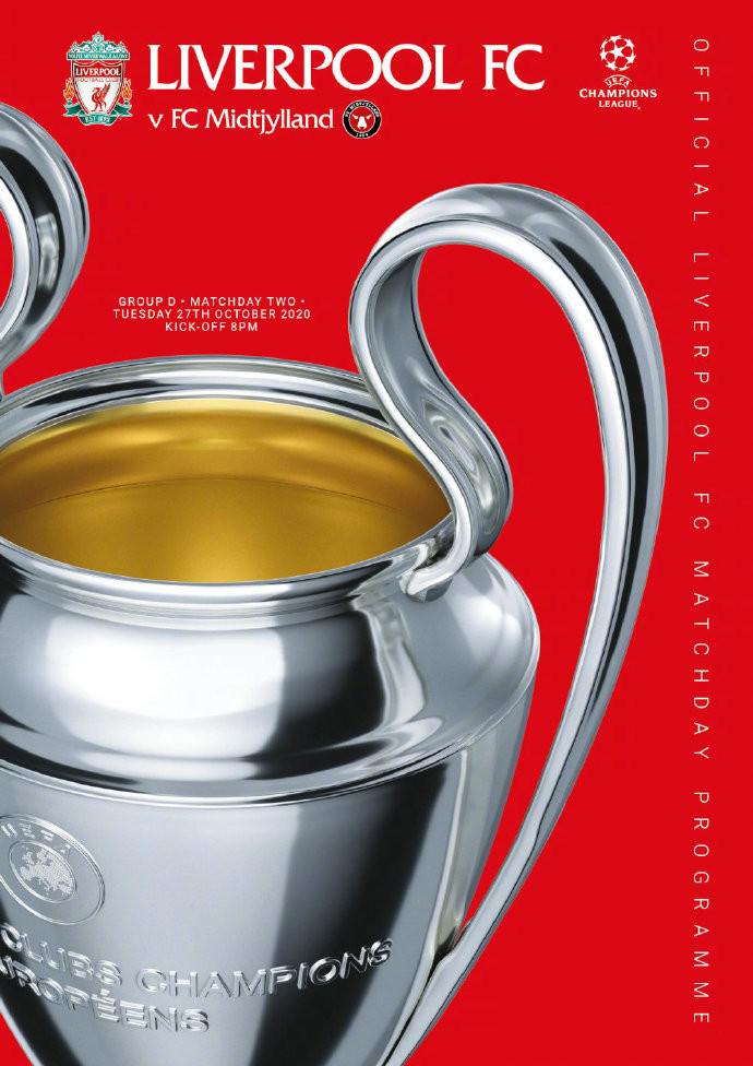 Liverpool vs FC Midtjylland的海报-正式海报