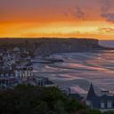 阿罗芒什莱班的桑树港，法国诺曼底 (© agefotostock/Alamy)(20210606)