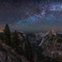 半穹顶景观点上空的银河，优胜美地国家公园，加利福尼亚州 (© Cory Marshall/Tandem Stills + Motion)(20220424)